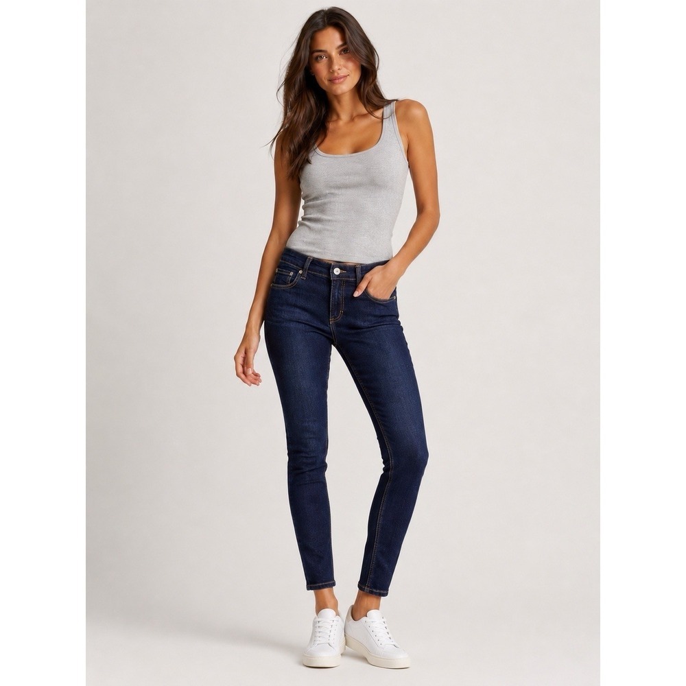 Rag & Bone Cate Mid Rise Ankle Skinny Jeans Women's Size 23 Dark Wash